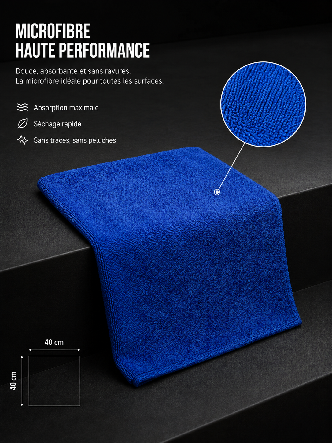 Serviette microfibres